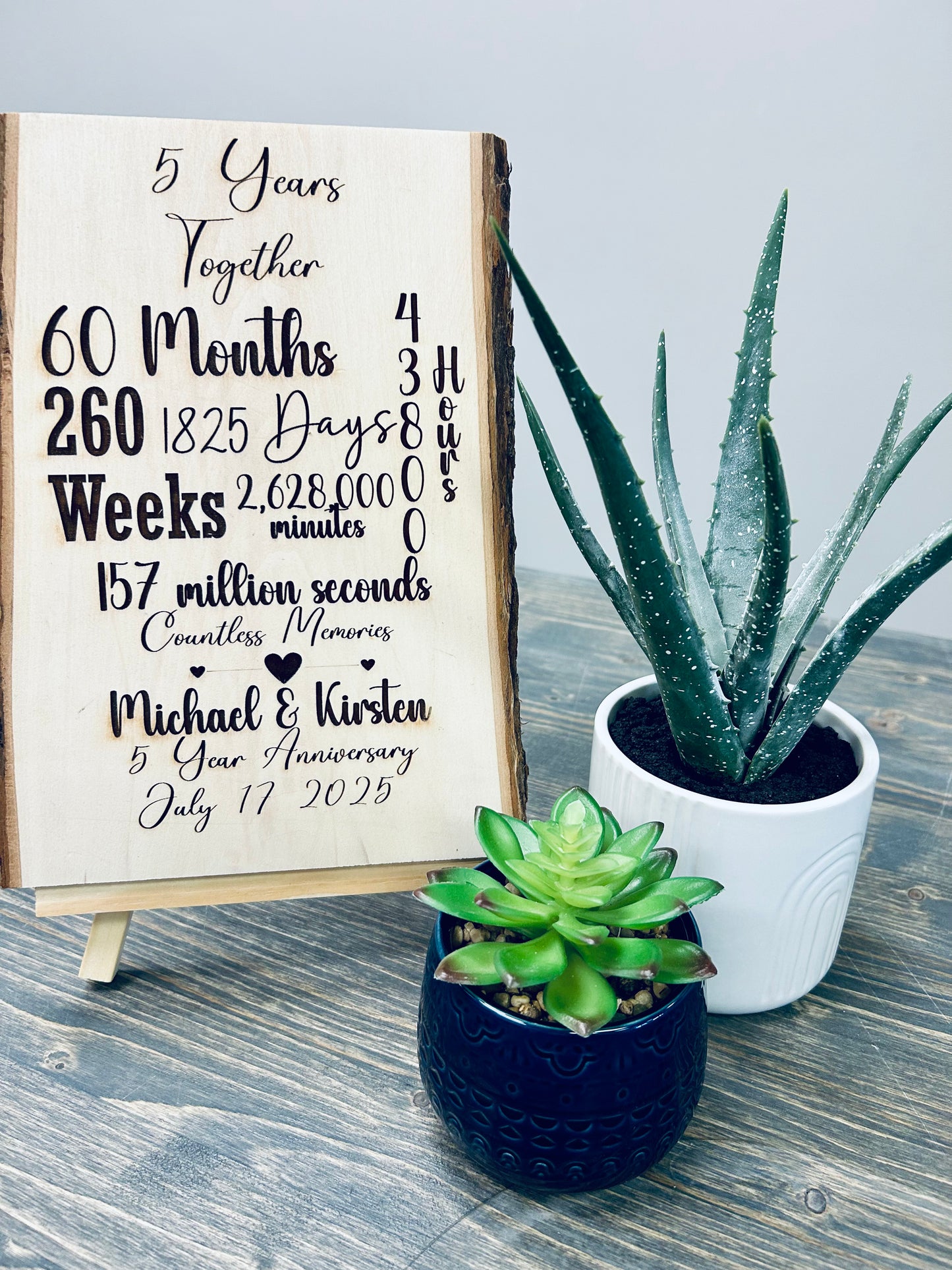 Anniversary Sign - KY Custom Engraving - Made in {{ shop.shopifyProvince }}