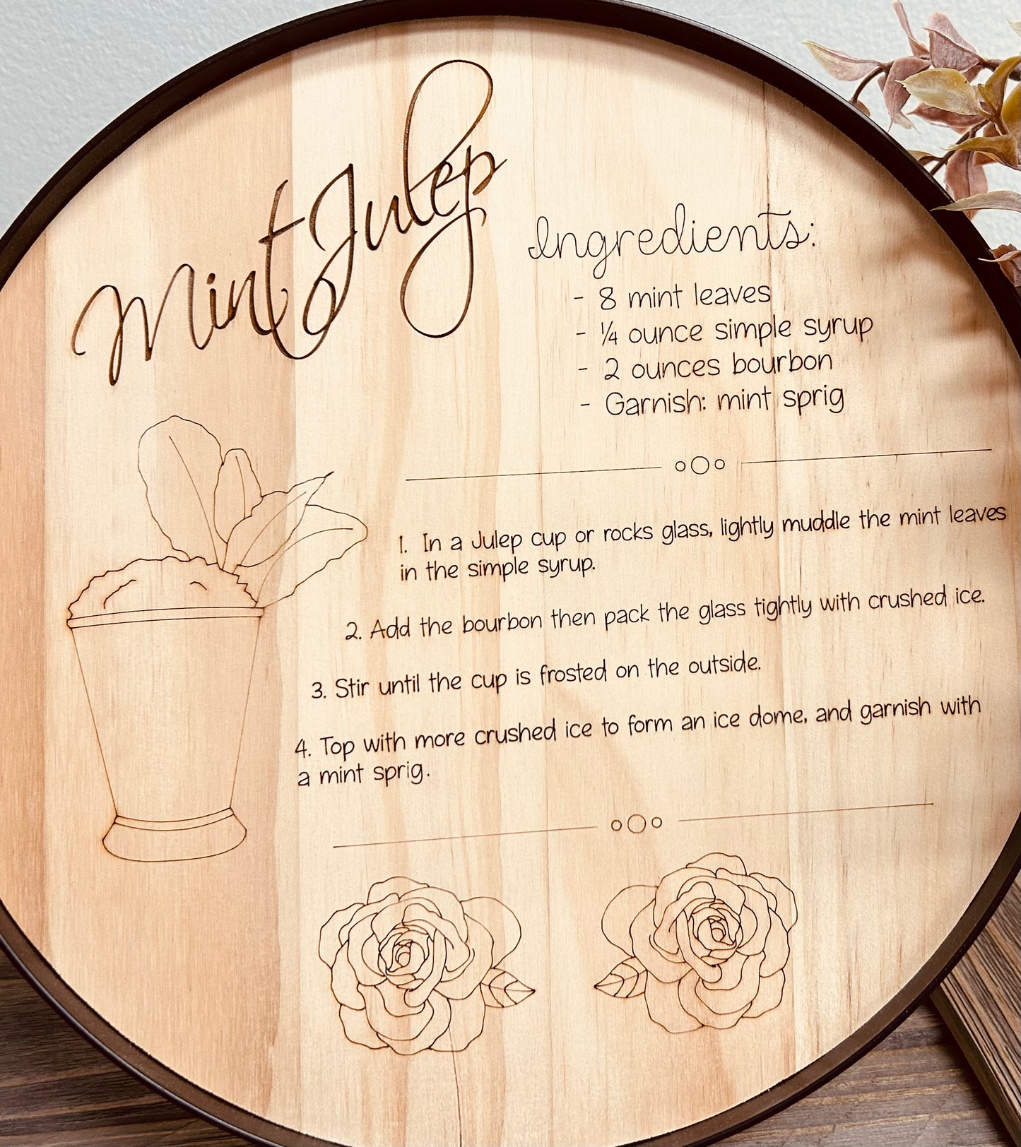 Personalized Drink Tray - KY Custom Engraving - Made in {{ shop.shopifyProvince }}