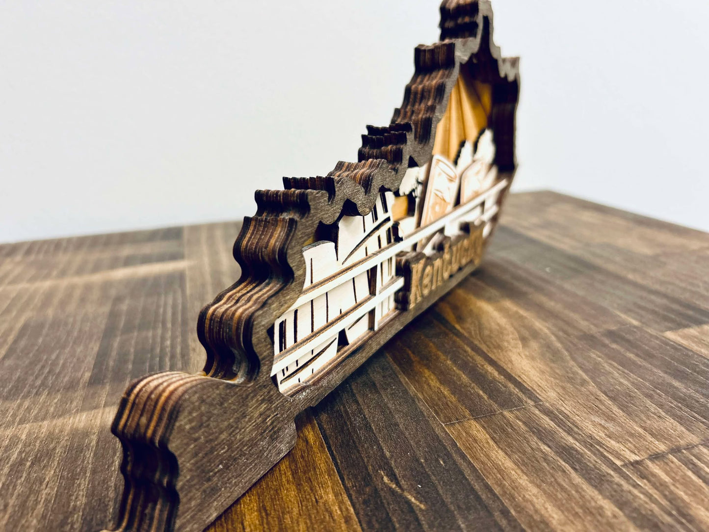 Kentucky Layered Wooden Art - KY Custom Engraving - Made in {{ shop.shopifyProvince }}