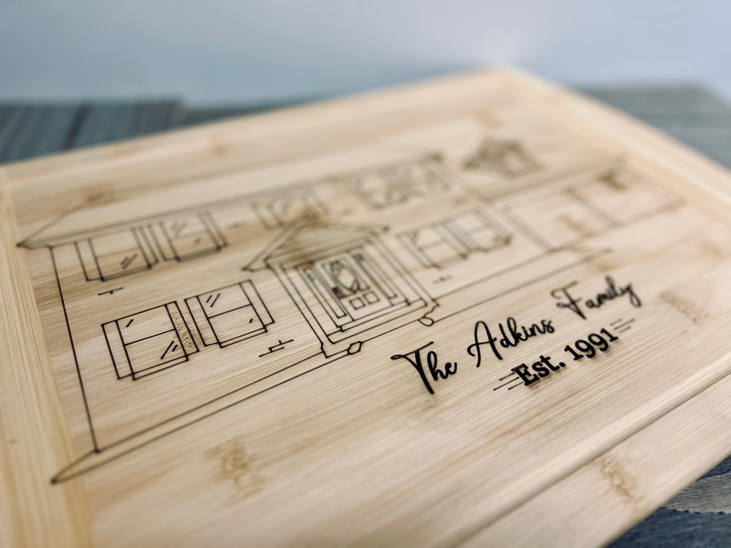 Large Bamboo Cutting Board - KY Custom Engraving - Made in {{ shop.shopifyProvince }}