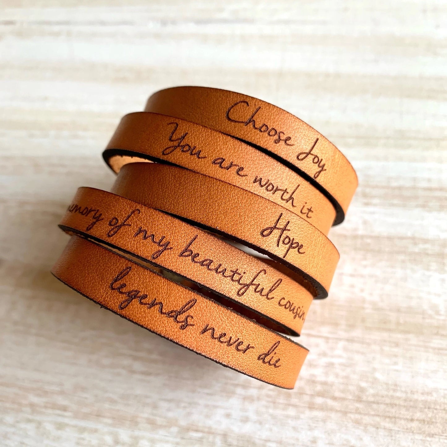 Leather Bracelet - KY Custom Engraving - Made in {{ shop.shopifyProvince }}