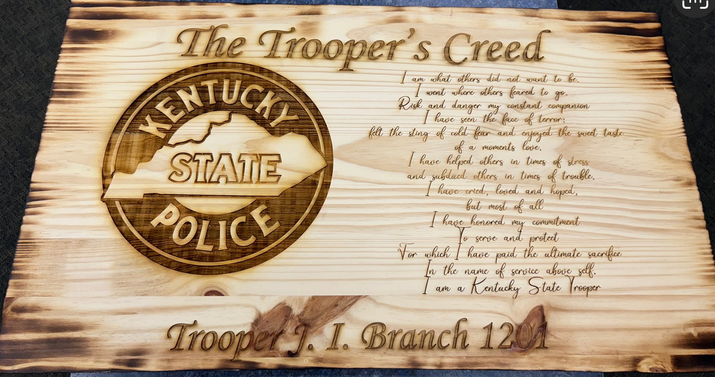 Custom Pine Sign - KY Custom Engraving - Made in {{ shop.shopifyProvince }}