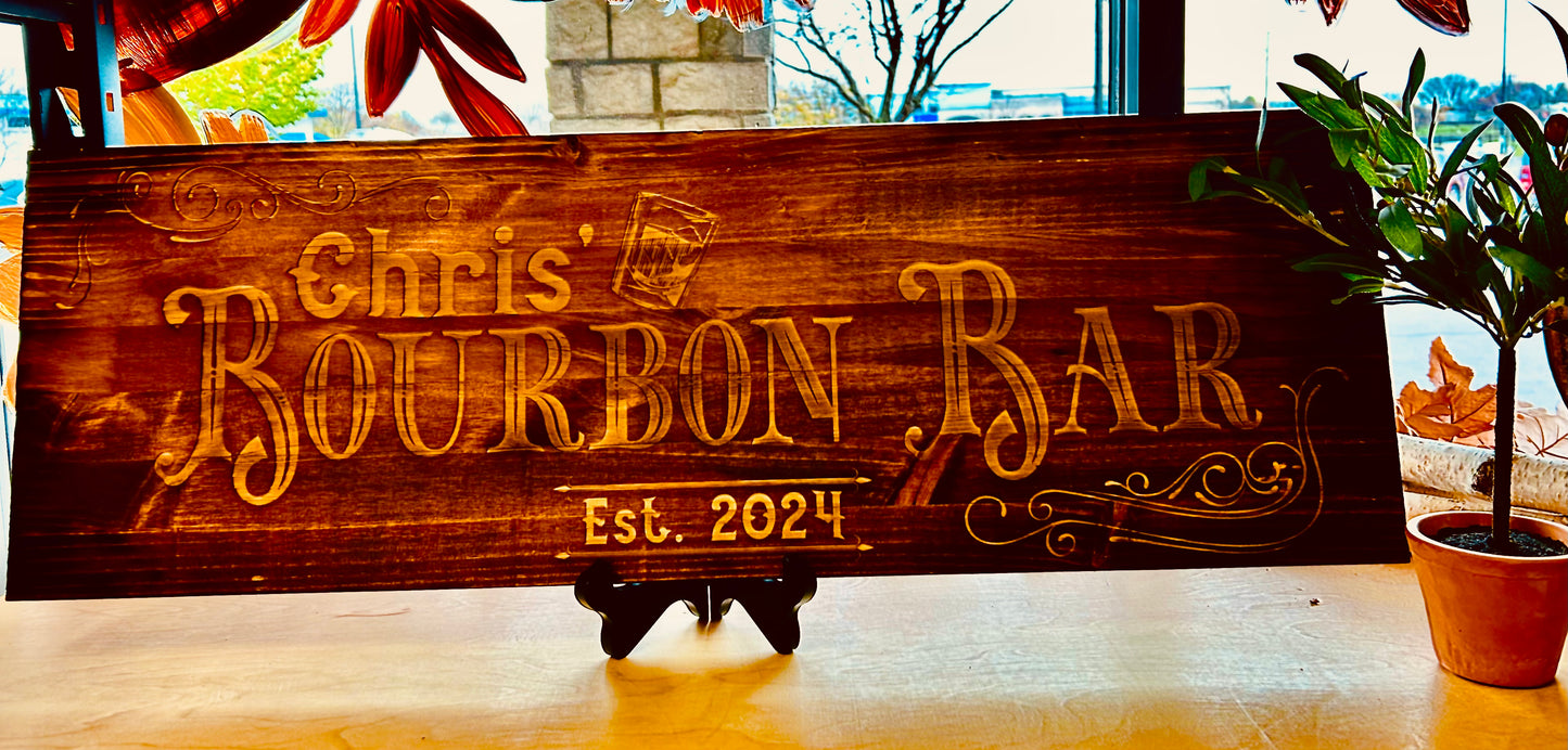 Custom Pine Sign - KY Custom Engraving - Made in {{ shop.shopifyProvince }}