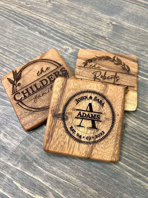 Walnut Coaster - KY Custom Engraving - Made in {{ shop.shopifyProvince }}