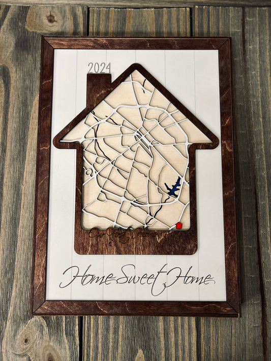 Home Sweet Home Sign - KY Custom Engraving - Made in {{ shop.shopifyProvince }}