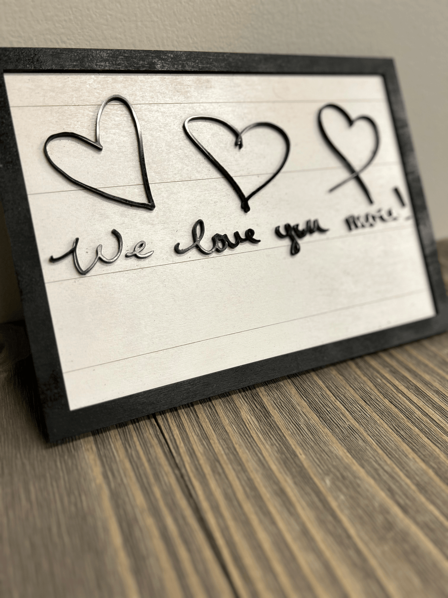 Personalized signature in acrylic, showcasing a blend of cursive and distinct letter shapes