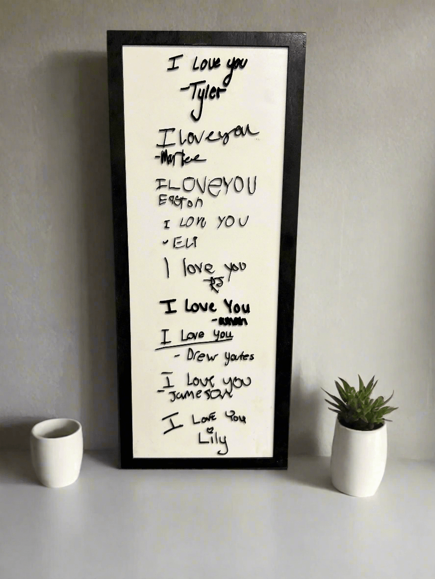 Simple and professional-looking signature in a handwriting style, crafted from acrylic