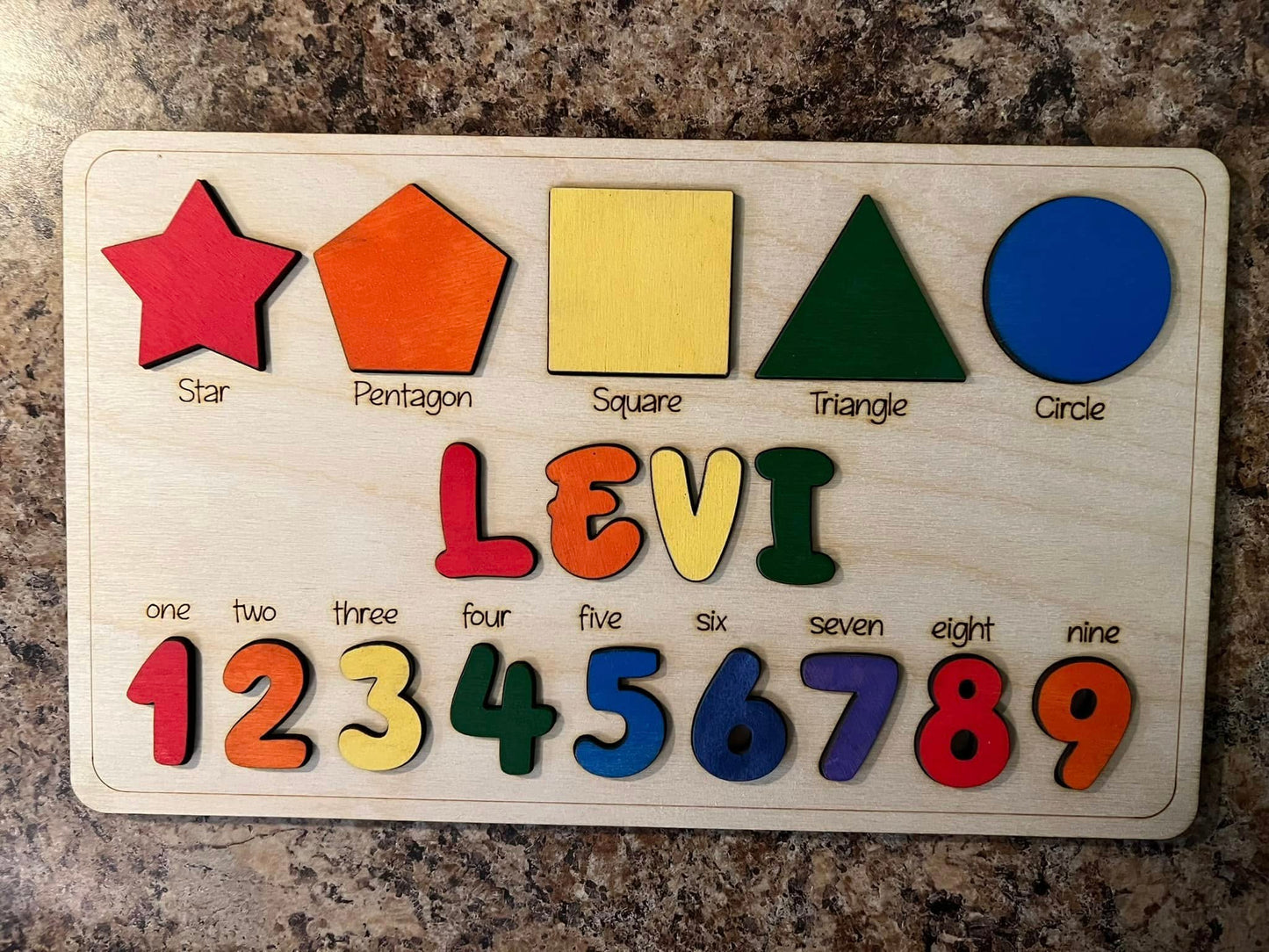 Kid's Name Puzzle - KY Custom Engraving - Made in {{ shop.shopifyProvince }}