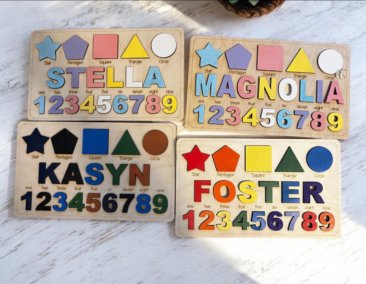Kid's Name Puzzle - KY Custom Engraving - Made in {{ shop.shopifyProvince }}