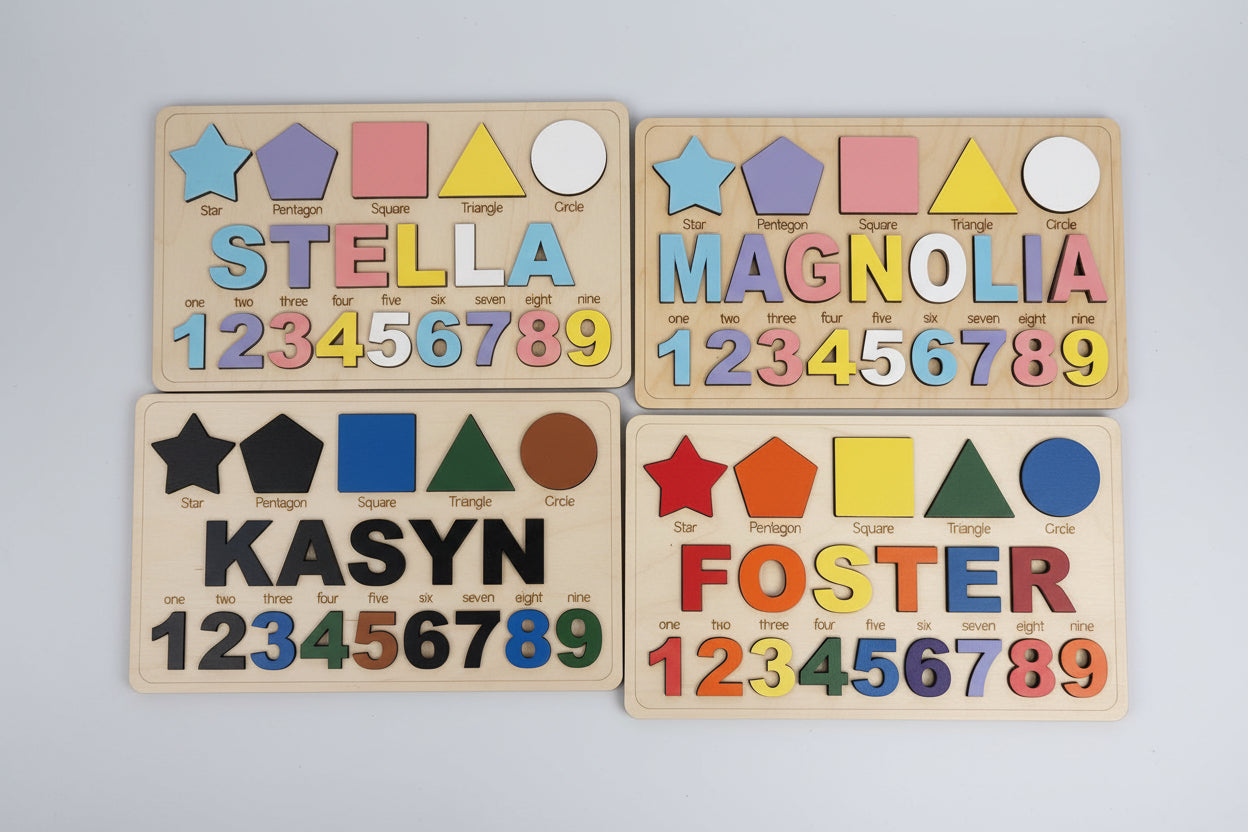 Kid's Name Puzzle - KY Custom Engraving - Made in {{ shop.shopifyProvince }}