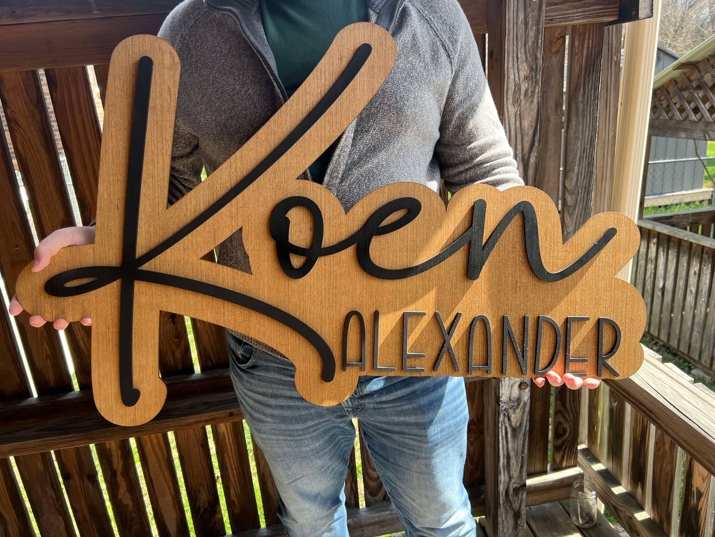 Baby Name Sign - KY Custom Engraving - Made in {{ shop.shopifyProvince }}
