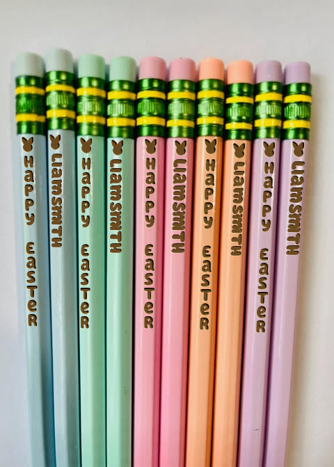 Easter Pencils - KY Custom Engraving - Made in {{ shop.shopifyProvince }}