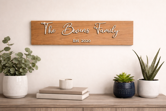 Custom Walnut Sign