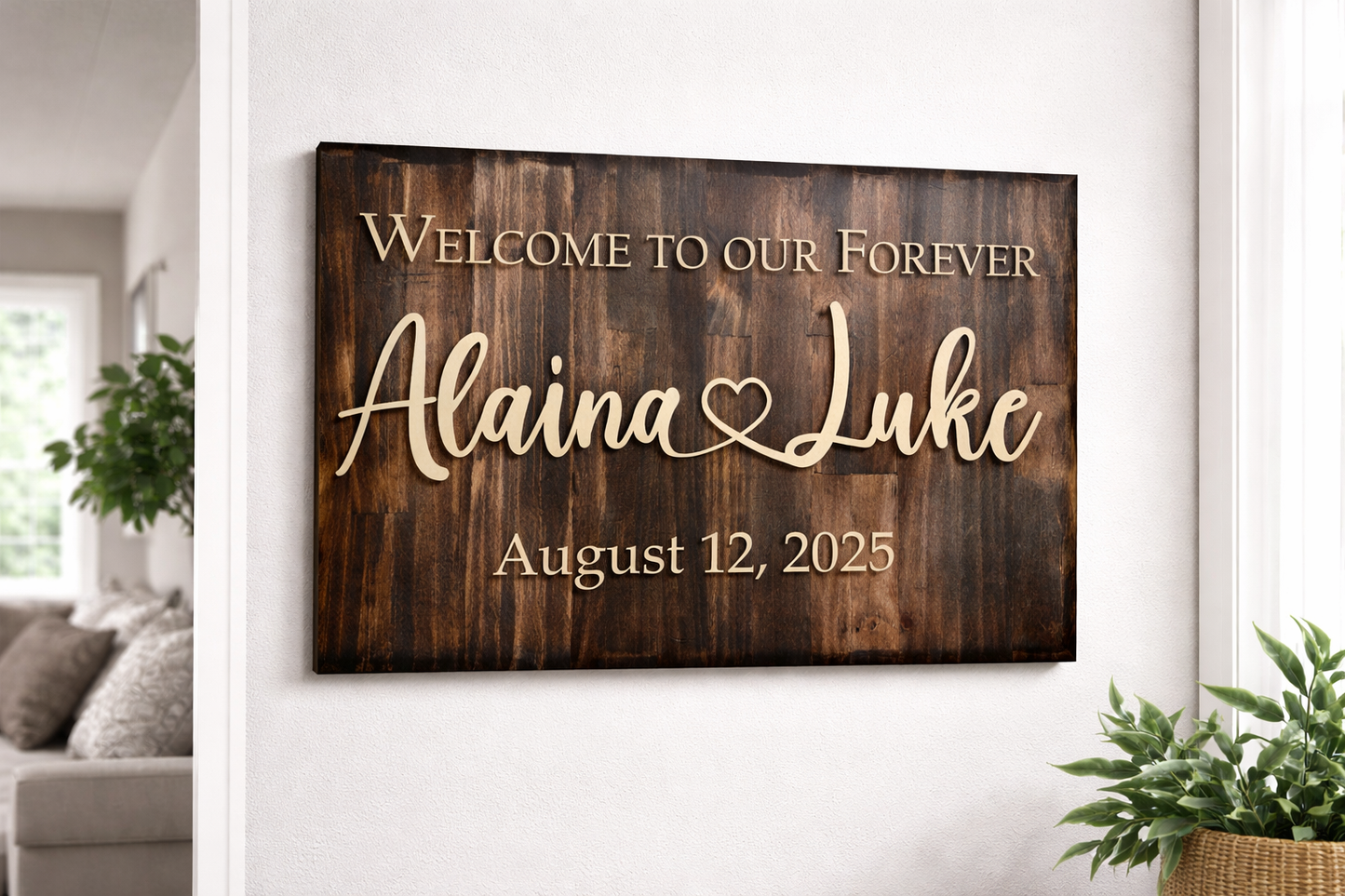 Custom Pine Sign