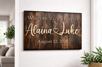 Custom Pine Sign
