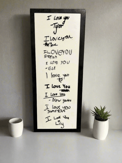 Simple and professional-looking signature in a handwriting style, crafted from acrylic