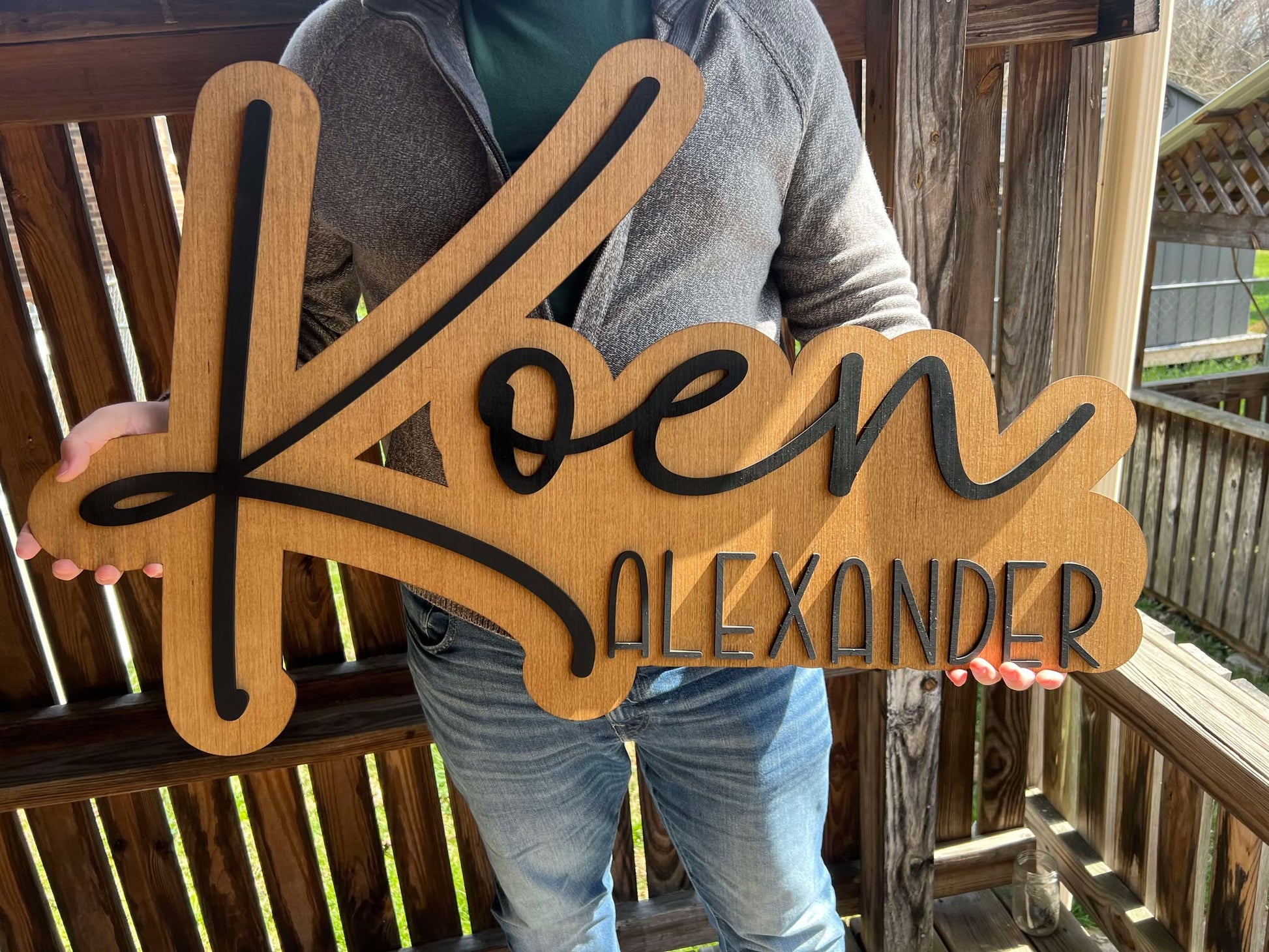 Baby Name Sign - KY Custom Engraving - Made in {{ shop.shopifyProvince }}