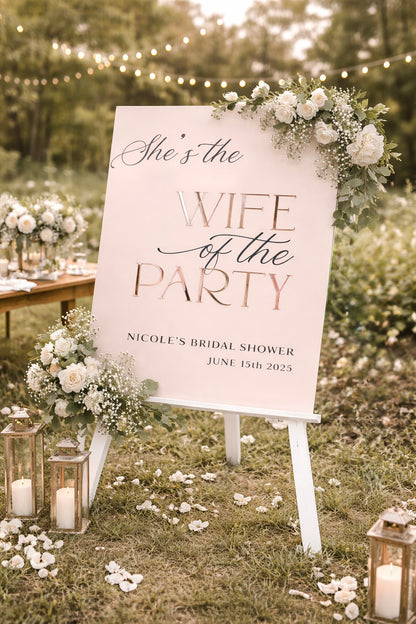 Acrylic Wedding Signs