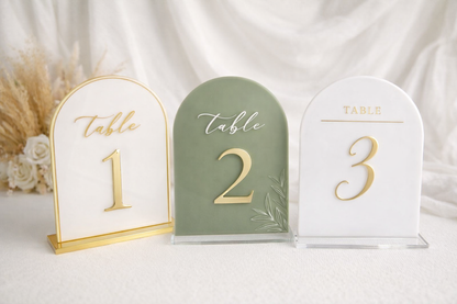 Wedding Table Numbers