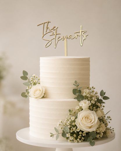 Custom Acrylic Cake Topper