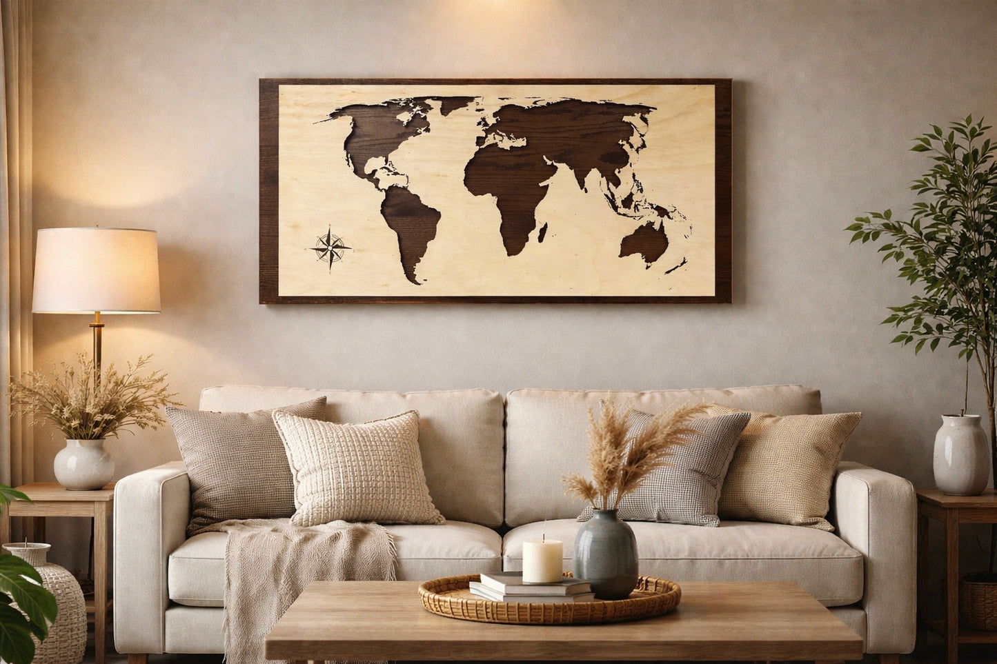 World Map Wall Art