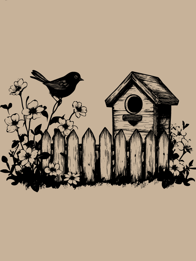 Personalized Engraved Birdhouse Mug Plank