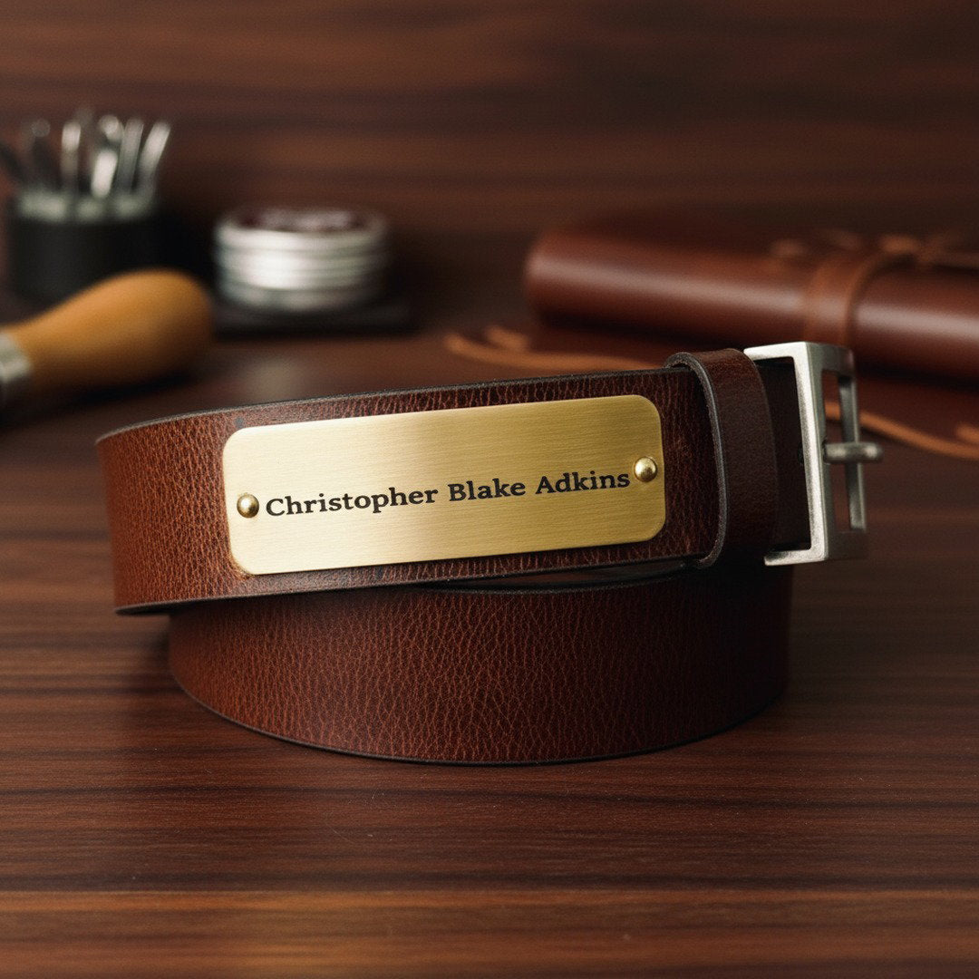 Belt with Name Plaque