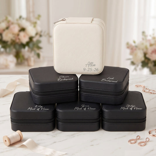 Custom Engraved Travel Jewelry Box