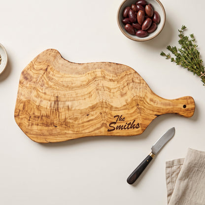 Live Edge Olive Wood Serving Board