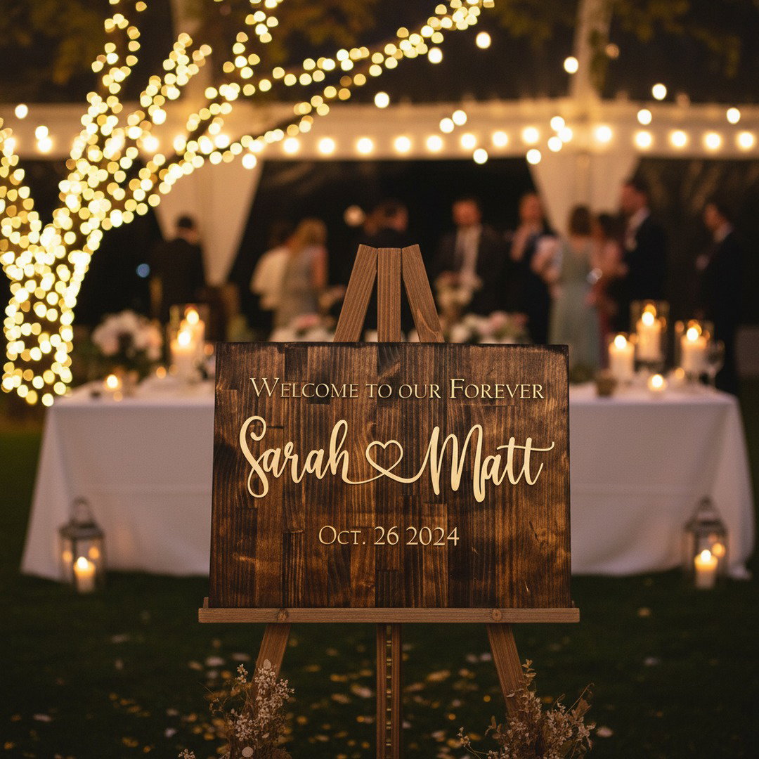 Custom Pine Sign